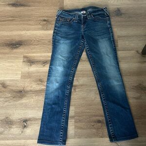 True Religion Blue Straight Leg Jeans Classic Denim